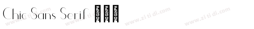 Chic Sans Serif字体转换